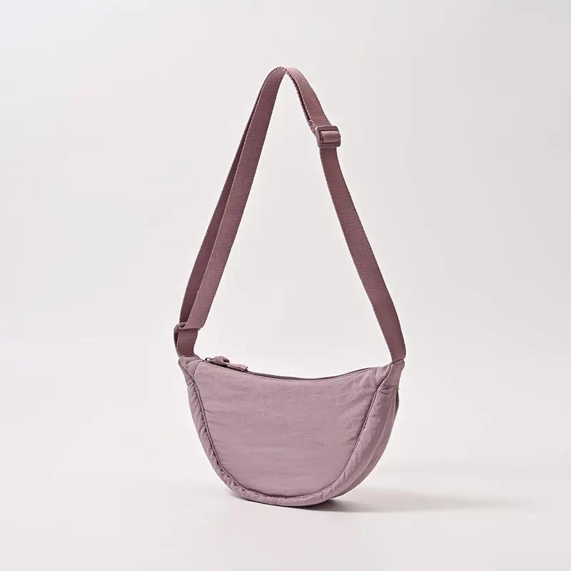 Nyl Hobos Women's Shoulder Dumpling Bag Large Capacity Travel Crossbody Half Mo Bags Outdoor Phe Pouch Handbags Wholesale