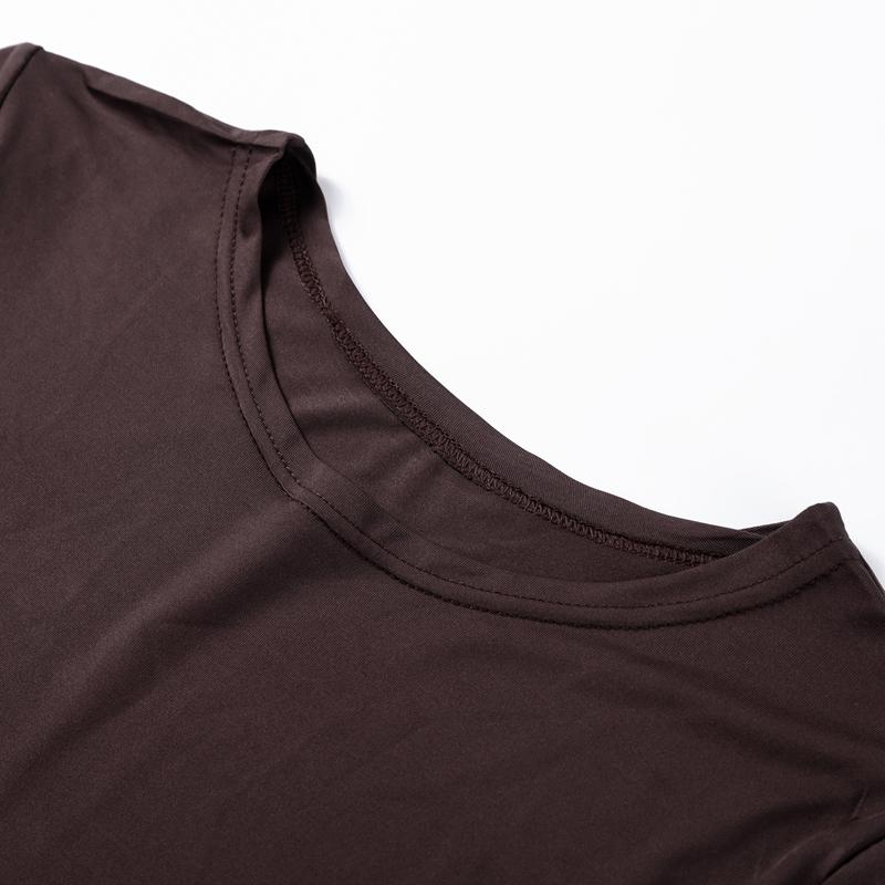 Uformelt Langbuksesett Dame O-hals Kortermet T-skjorte Elastisk Midje Buksesett Vår Sommer Ensfarget Dame Pendlerantrekk