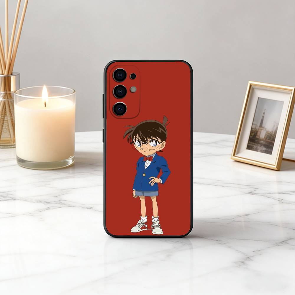 Famous D-Detective Boy C-Conan-es Phone Case For Samsung S25,S24,S21,S22,S23,S30,Ultra,S20,Plus,Fe,Soft Silicone Black Cover
