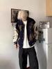 Guochao Men's Heavyweight Embroidered Baseball Jacket - Autumn/Winter Versatile High Street Outerwear