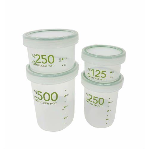 Shinki Synthetic Tombo Natural Quicker Pot, Antibacterial, Deep, Airtight Storage Container, 250ml, 7.5cm Diameter x 9.5cm Height, NF-250, Made in Jap