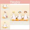 Adorable White Goose Plush Toy Keychain Cartoon Duck Doll Backpack Charm