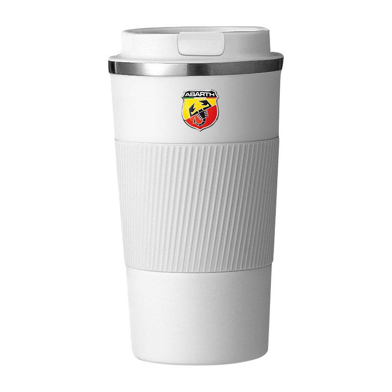 HIPNG1 Car Badge Thermos Cup Coffee Mug Stainless Steel Coffee Thermos Mug Emblem For Abbas Abarth Punto 124/125/500 Stilo Ducato Goods