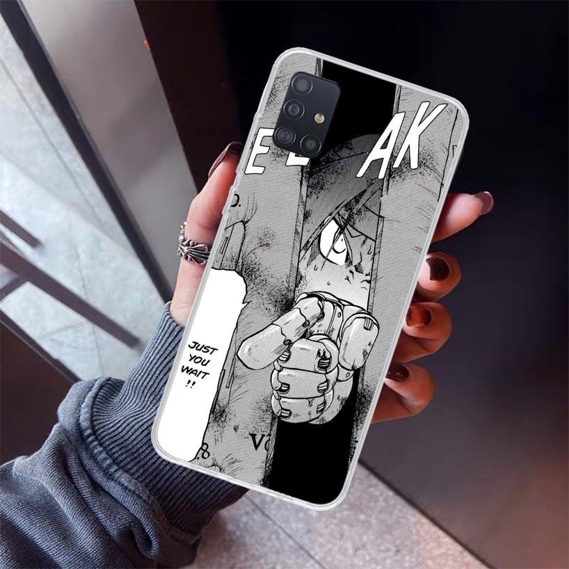 F-Fullmetal Alchemist Anime Phone Case For Samsung Galaxy A12 A52S A42 A32 A22 A51 A50 Note 20 Ultra 10 S10 Plus A71 A70 A31 A30