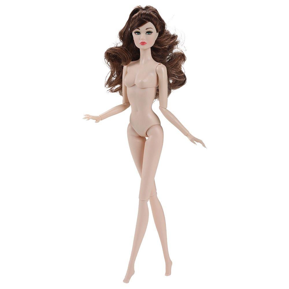 Curly Hair Supermodel Nude Doll European Action Figure Body Fashion 1/6 Doll Model Children Gift