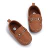 Nový chlapeček Holčičí Boty Malé Kožené Boty Batole Měkká Podešev Protiskluzová První Chodítka Kojenecká Novorozenecká Boty do postýlky Mokasíny