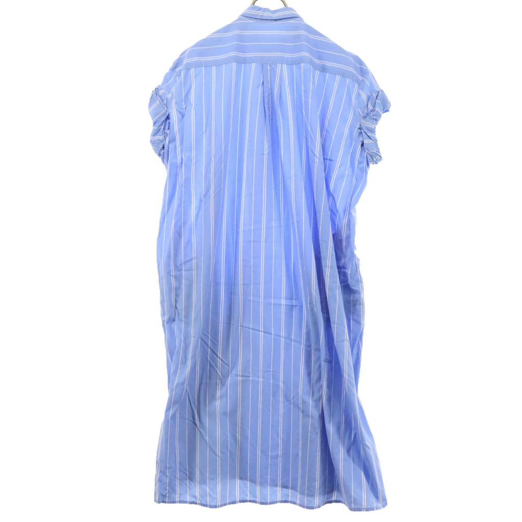 URBAN RESEARCH DOORS Striped Pattern Short Sleeve Shirt Dress Blue Women Used