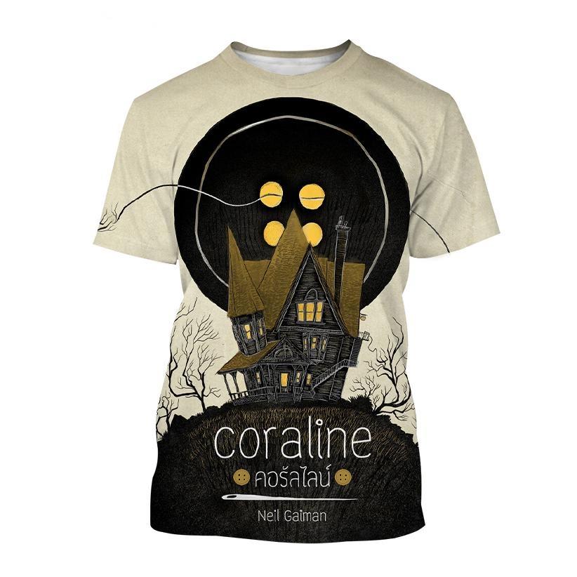 

Футболка 3D Coraline & the Secret Door Триллер Ужасы Аниме Фильм Унисекс Личность Коралина Принт Коралина Топ с короткими рукавами 6XL