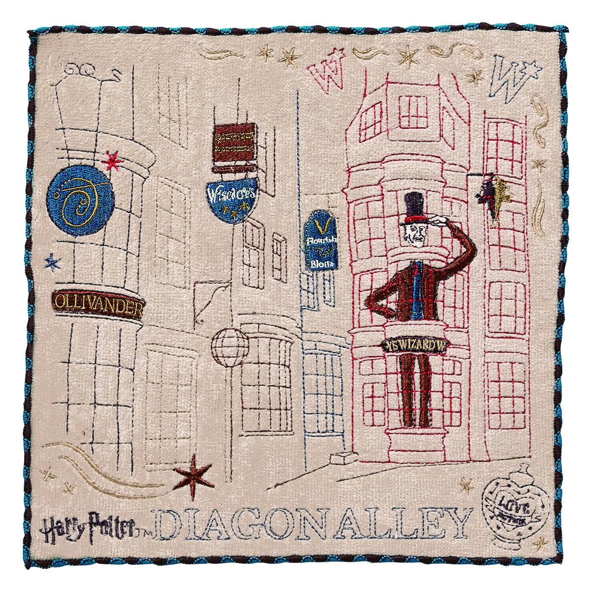 

Marushin Mini Harry Potter Diagon Alley Character Organic Antibacterial and Odor 4105060100 Towel, Handkerchief, 100% Cotton, Resistant,