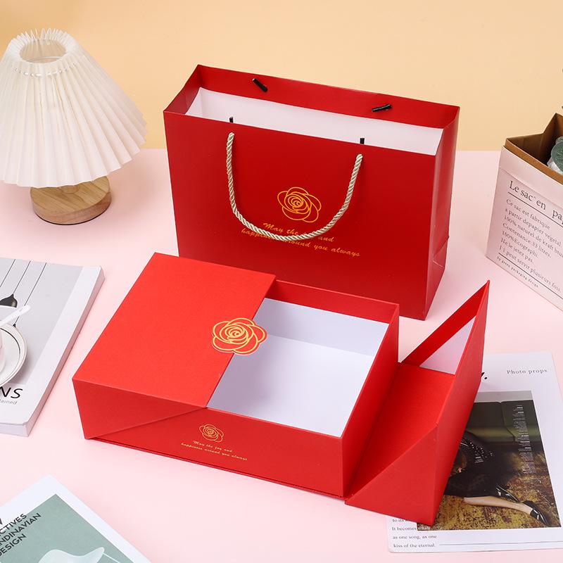 

Елегантна велика подарункова коробка для днів народжень та весіль – Універсальна порожня коробка для сувенірів високого класу та цукерок Size 4: 29*21*10 cm