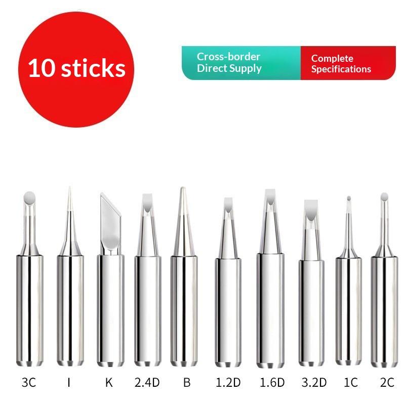 Pure Copper 900M-T Soldering Iron Tips Set 5Pcs/10Pcs for Electric Soldering Versatile DIY Use