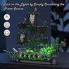 JMBricklayer Piratenschiff Bausteine Set mit Lichtern, Flying Dutchman Geisterschiff, Piratenschiff Modell, 40001, für Erwachsene, Schiffsmodell, Bauspielzeug,