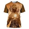 Men's Egyptian Totem 3D Printed T Shirt Summer Funny Retro Mystery Ancient Horus Harajuku Short Sleeve Streetwear