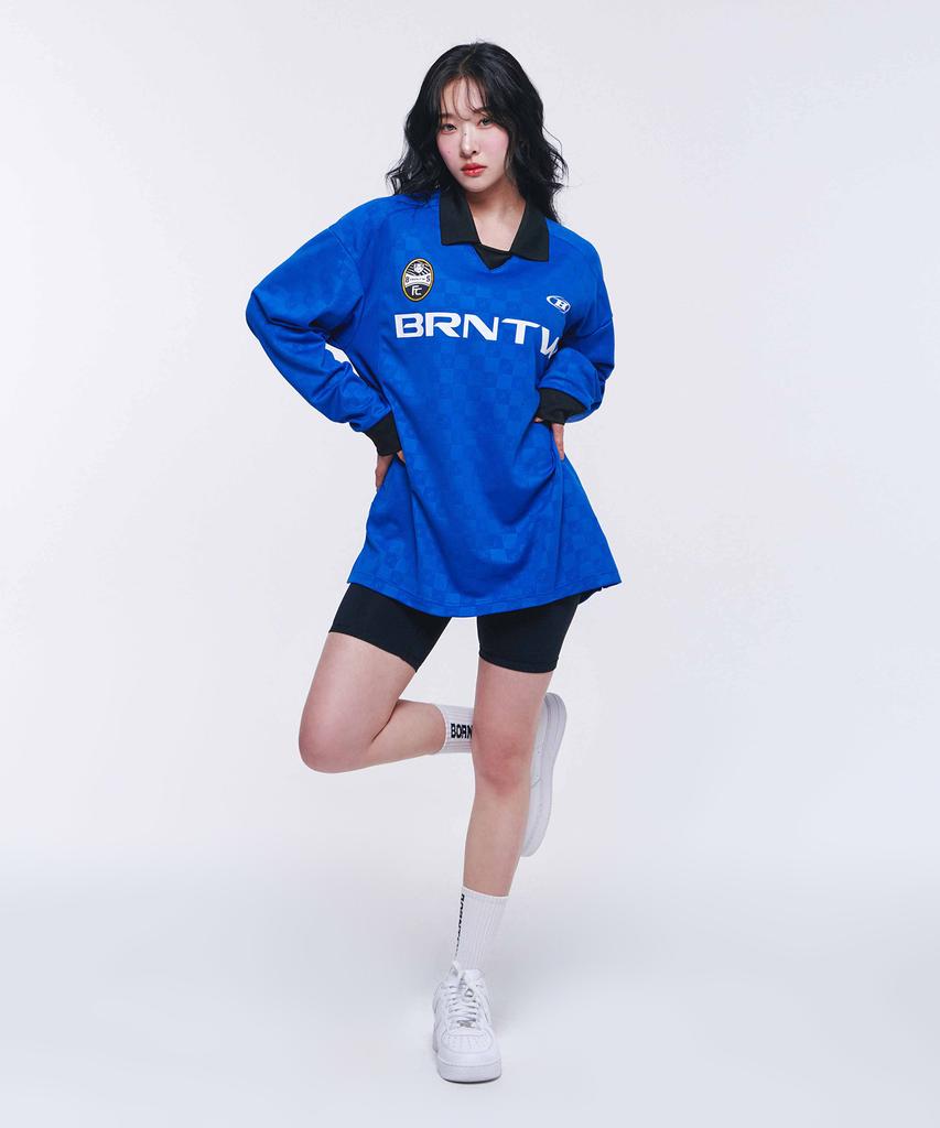 BORN TO WIN Monogram Soccer Jersey [Blue]