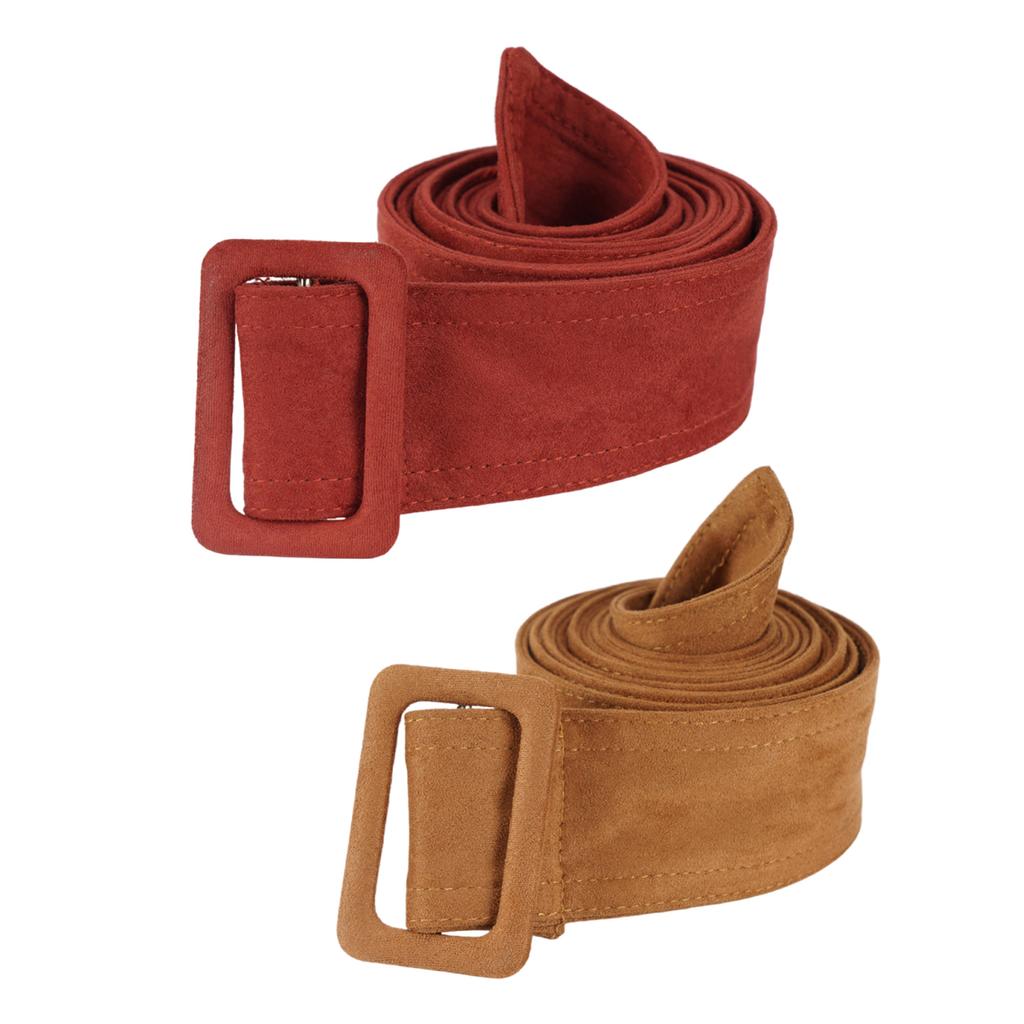 Women Wide Waist Belt Waistband Outerwear for Woolen Coat Multicolored Winter Coat Waist Belt with Buckle
