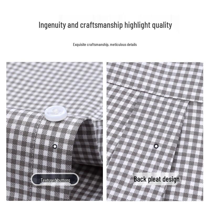 ROMON Men's Short-Sleeve Business Shirt
