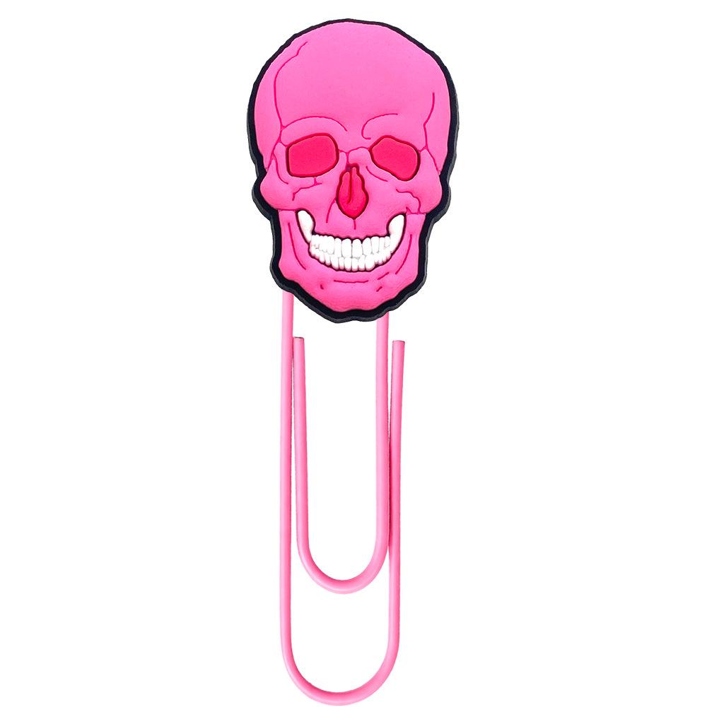 

Colorful U-Shaped Cartoon Paperclip Bookmark - Pink, Creative Office Supplies