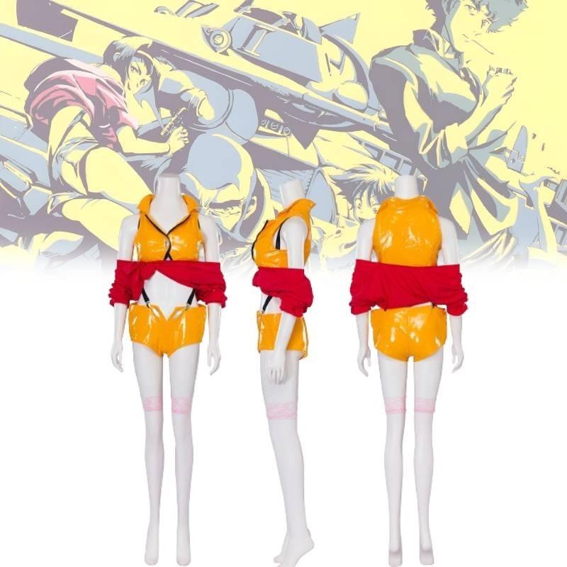 Costume de Faye Valentine Cowboy Bebop en polyester pour des expériences de cosplay détaillées