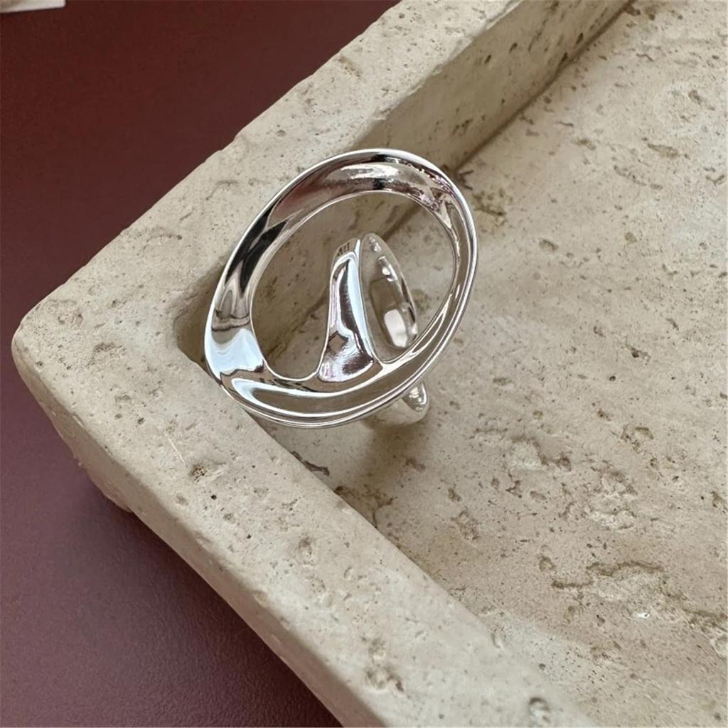 Stackable Vintage Black Onyx Jewelry Ring Irregular Shape Customizable Fit Finger Ring For Women Girls