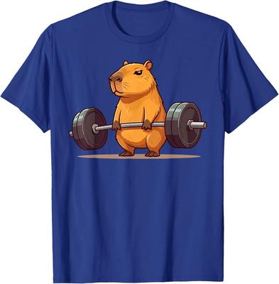 Workout Kreuzheben Capybara Lustiges Fitness Capy Liebhaber T-Shirt