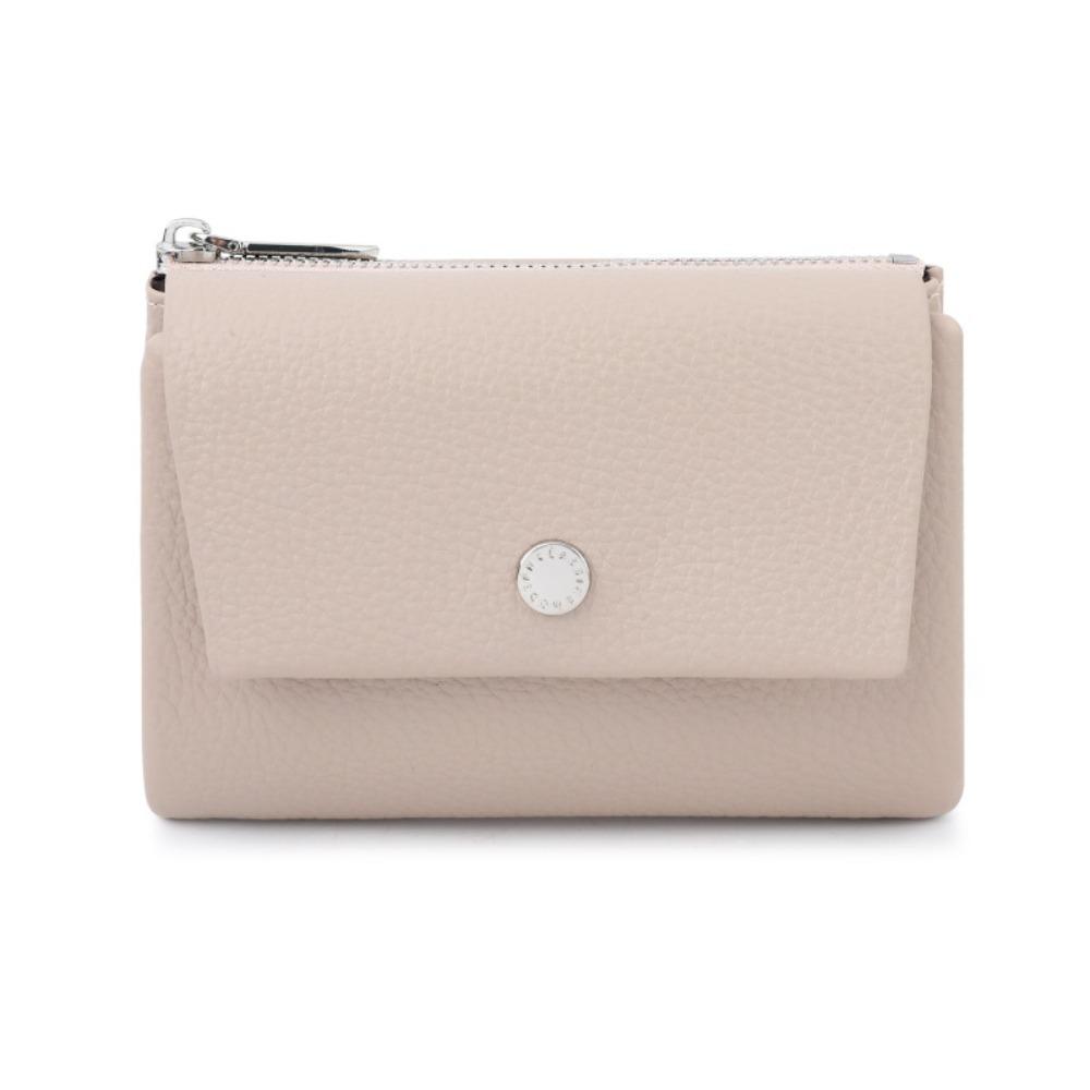 New PU Leather Short Wallet Solid Color Portable Money Bag Multifunctional Coin Purses Women