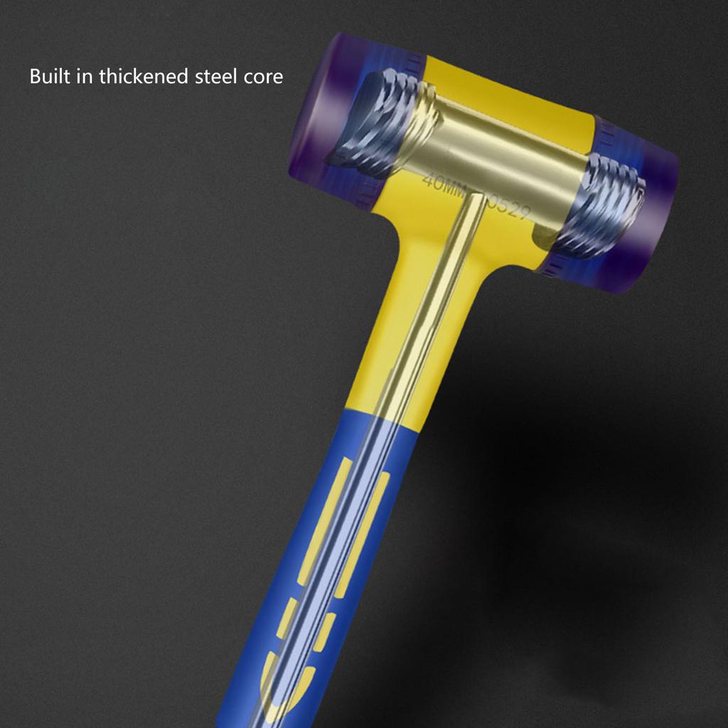 Portable Ergonomic Floor Tile Tapping Installation Hammer With Detachable Plastic Handle for Watch Repair Hardware Tool