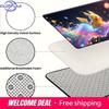 Pokemon Pikachu Colorful Particles Art Print Non-Slip Doormat, Absorbent Floor Mat for Home Decor