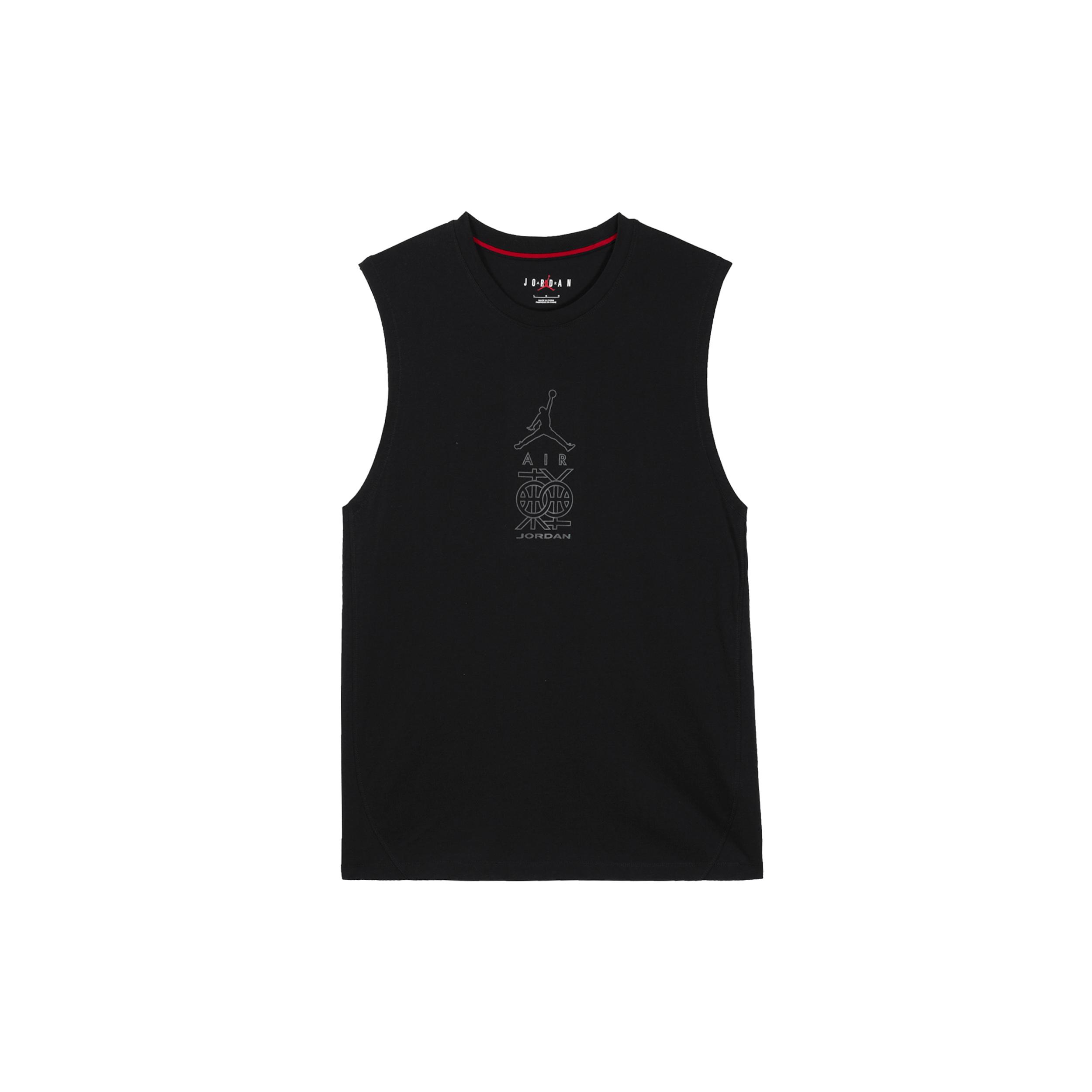 Jordan Dongdan Tank Tops Men s Black Crew Neck Thin Straight Fit DV6277-010 S