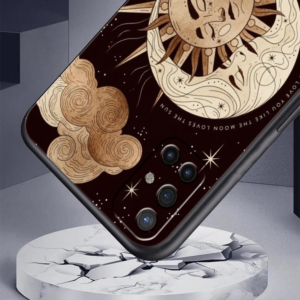 Phone Case For Oneplus 13R 12R 10R 13 12 11 10T Nord N100 N10 Z N30 CE 3 2 2T Pro Lite 5G Soft TPU Cover Funny Sun Moon Face Bag