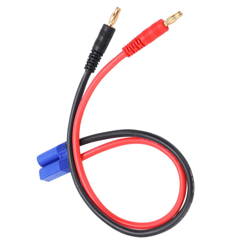 4.0mm Banana Head to EC5 Plug 12AWG Silicone Wire 36.3cm for B6 Lipo Battery Charger