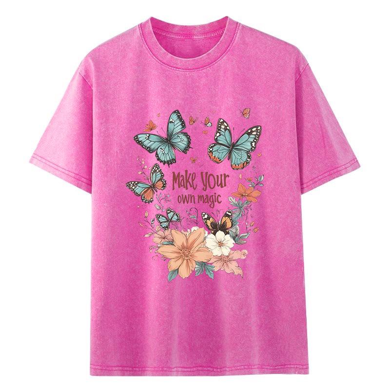 Womens Summer ShortSleeve Retro Oversized Distressed Cotton TShirt M