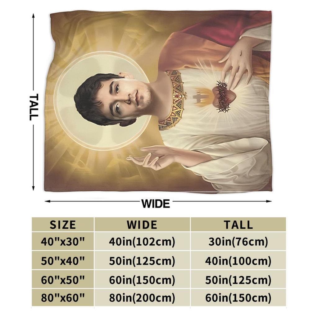 Charles Leclerc Coperta Jesus in Pile per Tutte le Stagioni Coperta Leggera Portatile per Divano Letto Coperte da Arredo