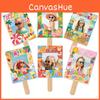 Summer Hawaii Themed Cartoon Pattern Hand Frame Party Decoration Photo Props