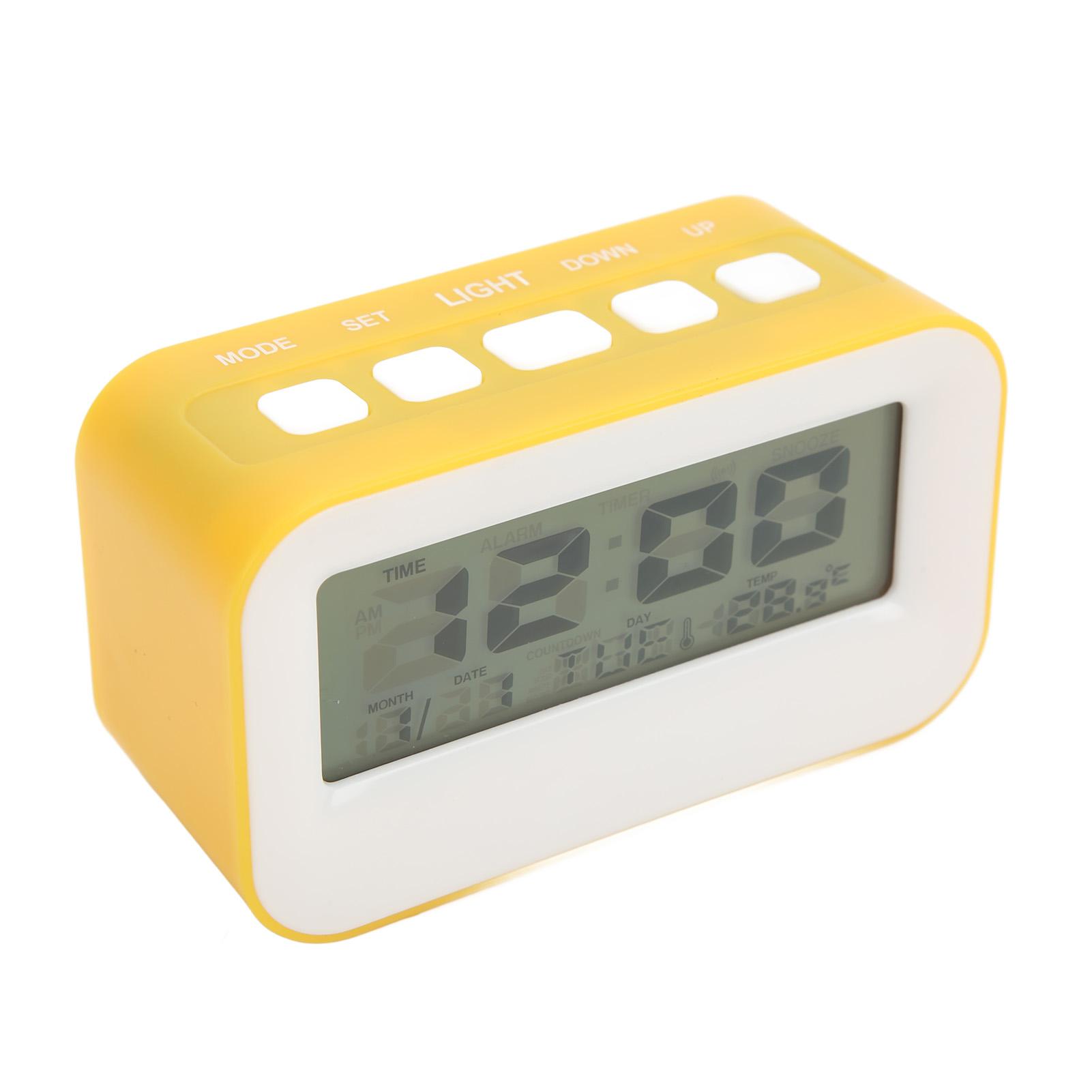 

ЖК Детский Будильник Подсветка Музыкальные Будильники Функция Таймера Обратного Отсчета Напоминание о Дне Рождения Цифровой Будильник Желтый жёлтый