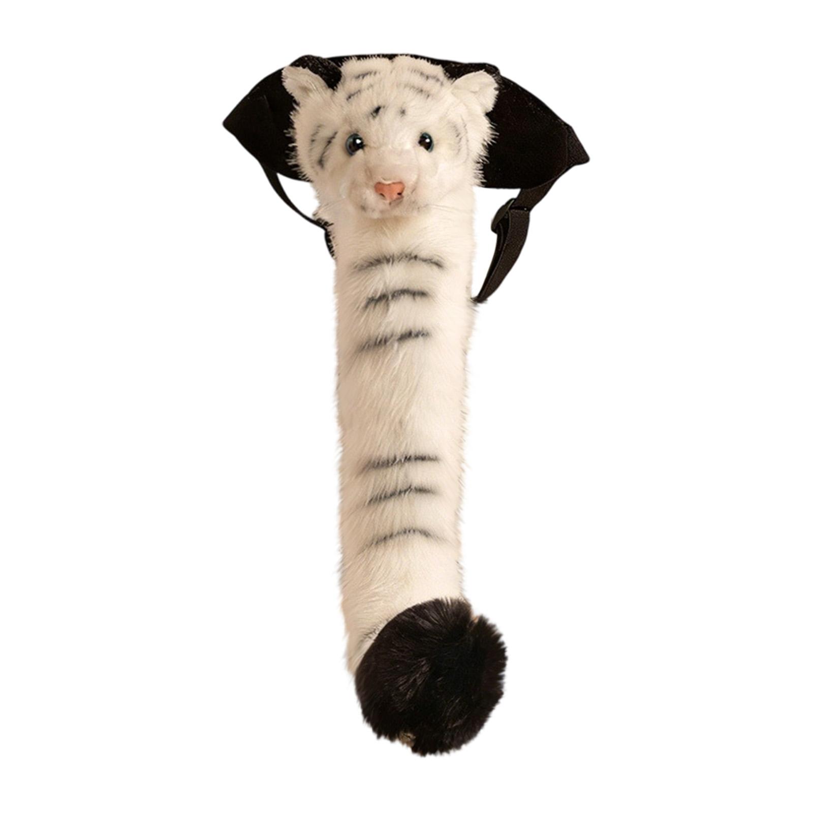 

Cartoon Zoo Tail Plush Toy Doll Children s Stuffed Animal Performance Prop One Size белый