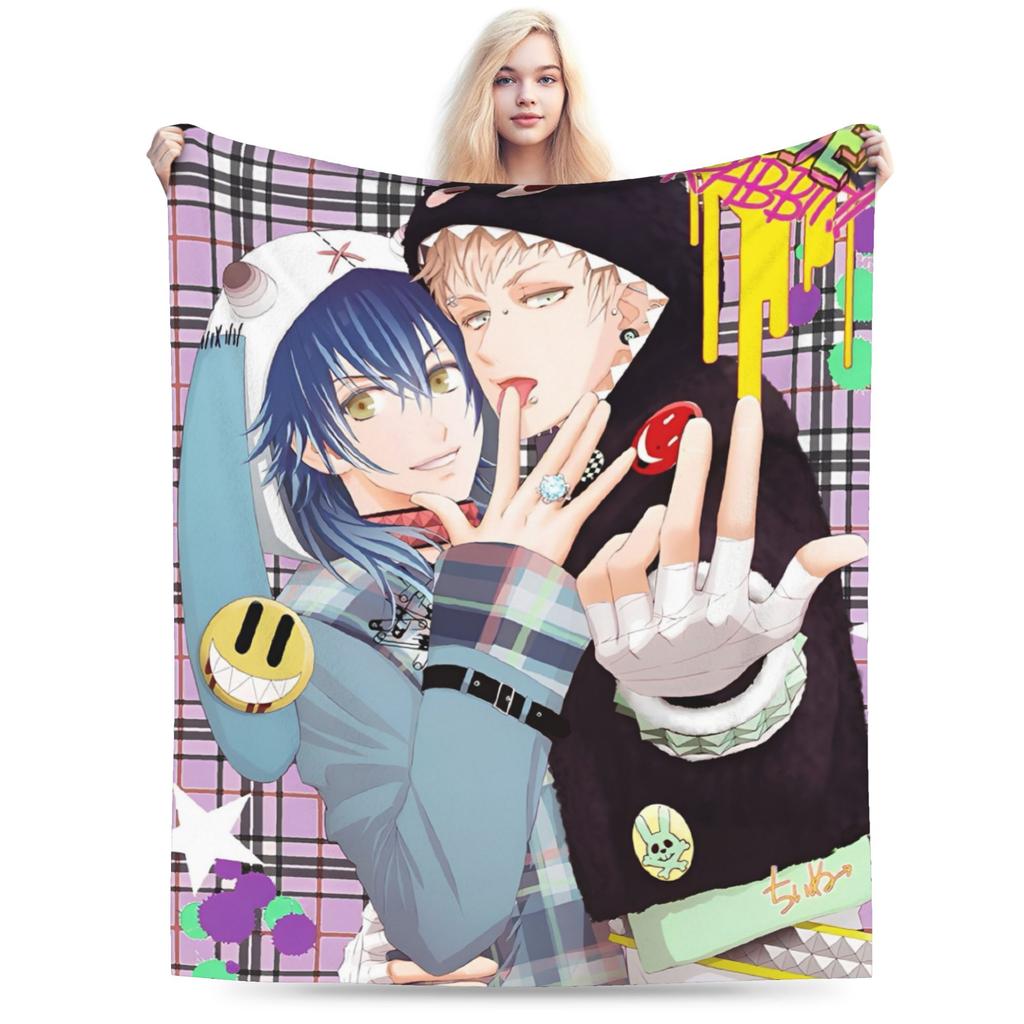 Dramatical Murder Anime Throw Blanket for Couch Soft Cozy Plush Blanket 50x60 Inch Multi-size Bedspread for All Seasons