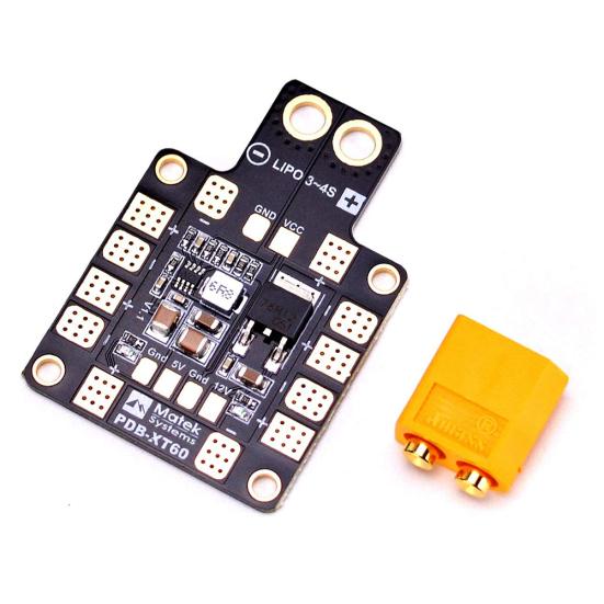 PDB-XT60 Dual BEC 5V/2A 12V/0.5A Output Power Distribution Board for Multicopter