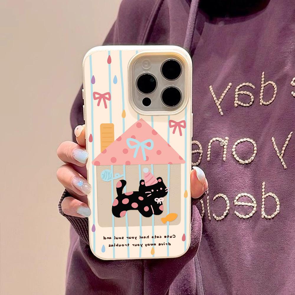 Phone Case for iPhone 11 13 Case iPhone 12 14 15 16 Pro Max 12 Pro 15 Plus Leather Painted Waterproof Drop-proof and Wear-resistant Cartoon