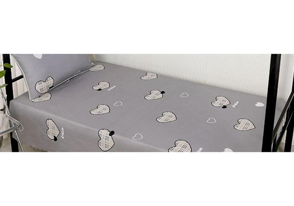 1.2m Dustproof Summer Dorm Bed Sheet & Pillowcase for Boys and Girls