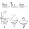 Nordic Transparent Glass Vase Avocado Seed Starters Vase Minimalist Small Plant Pots Gift for Gardening Lovers Home Decor