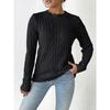 Women S Round Neck Pullover Sweater Casual Basic Autumn Winter