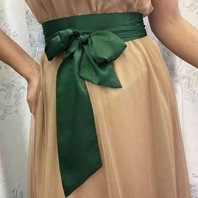 Satin Silk Bow Corset Waist Belt Wide DIY Bowknot Fabric Ribbon Cummerbunds Decorative Waist Bands For Women Lady Girl Bridal
