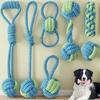 durable training interactive dog rope toy, suitable for all sizes of dogs, grinding rope for cleaning teeth