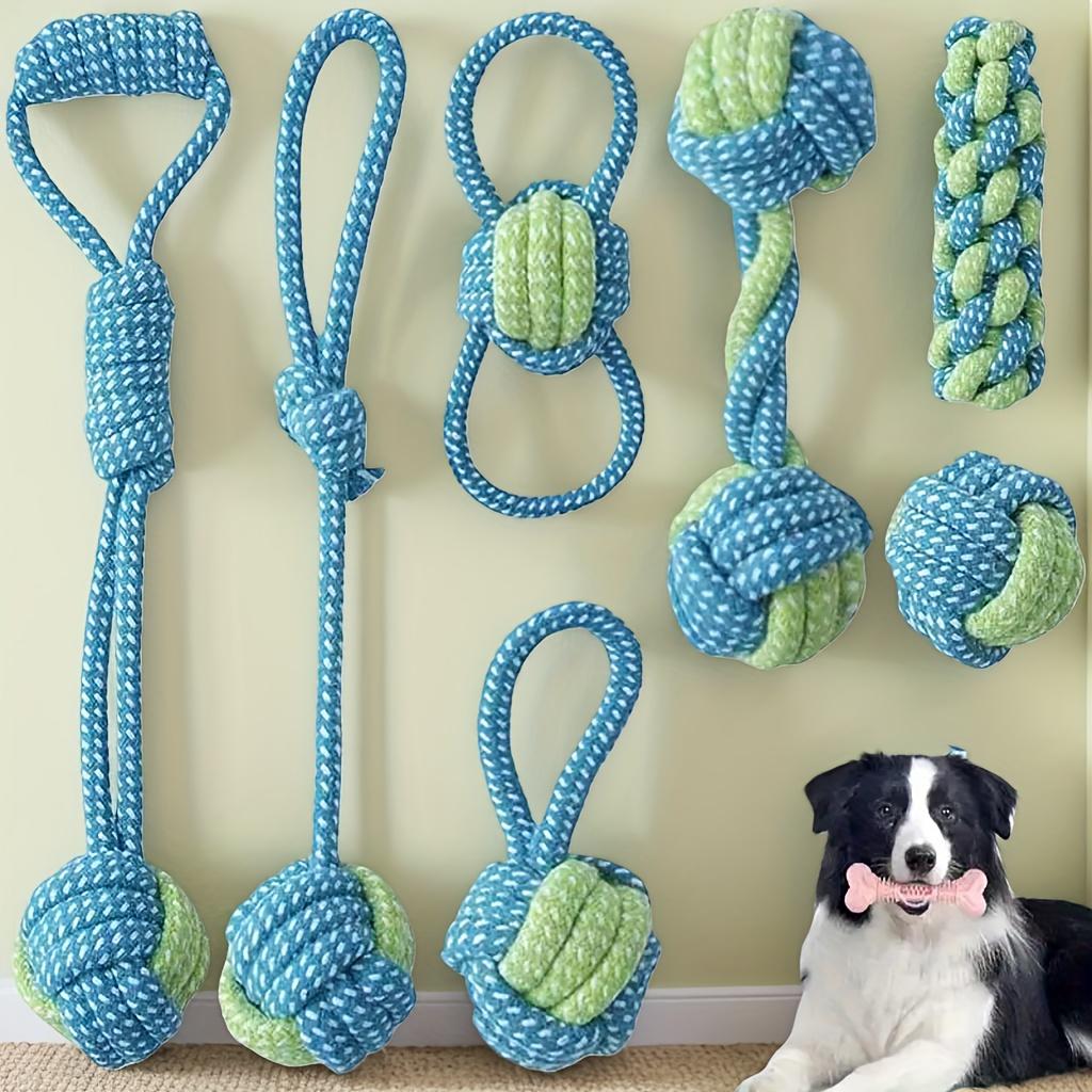 durable training interactive dog rope toy, suitable for all sizes of dogs, grinding rope for cleaning teeth