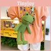 Crossbody Plush Frog Bag Doll Shoulder Cute Cartoon Toy Backpack Birthday Gift