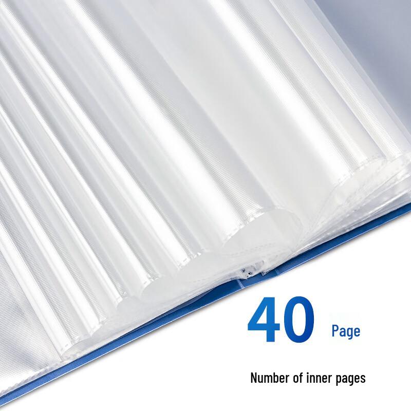 Deli A4 40-Pocket Document File Holder