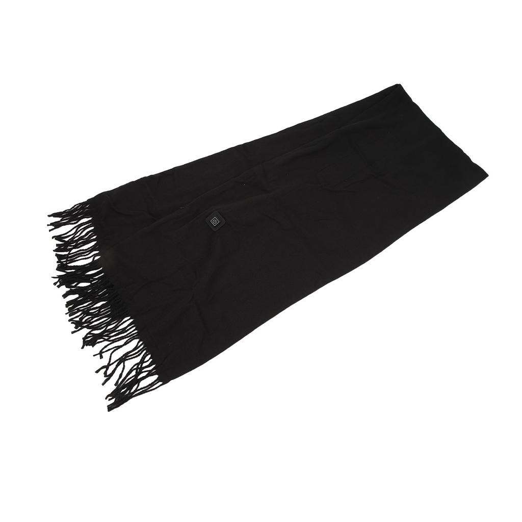 Heated Scarf for Men Women 3 Temperature Settings Lightweight Soft USB Rechargeable Heated Scarf Black
