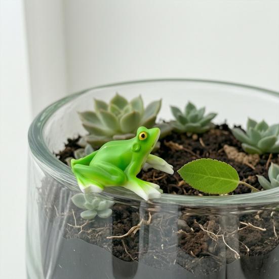 Frøfigur, Vandtæt Udeudsmykning af Harpiks, Levende Bionisk Design Skulptur, til Have Gård Dam Akvarium Landskabspleje