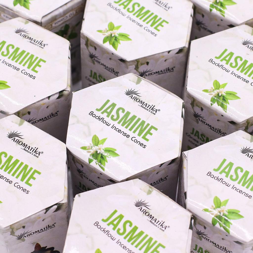 6x Backflow Incense Cones Jasmine 10 Pack
