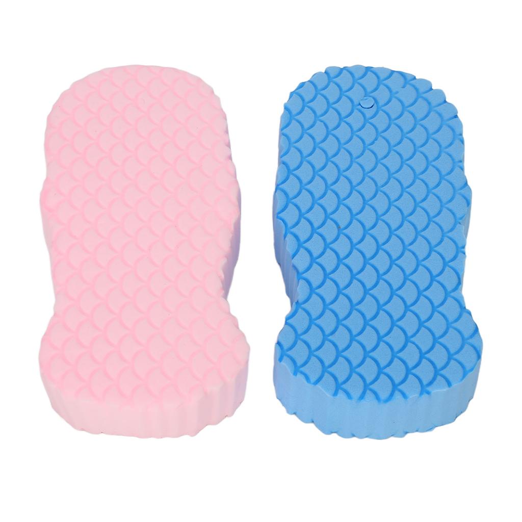 2pcs 3D Bath Sponge Exfoliating Soft High Toughness Reusable Body Shower Sponge for Adults Kids